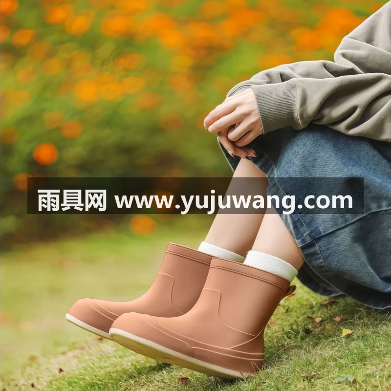 PVC材质 · 透气网纱内里 武汉大型雨具供应链供货 2026 新款女款雨鞋，甜