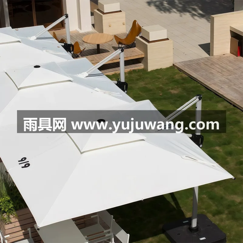 伞面300g高密加厚涤纶色织布 · 加厚航空级铝合金伞杆 · 高强度铝合金伞骨 武汉本地大型雨伞供应链服务生产供应罗马式户外太阳伞