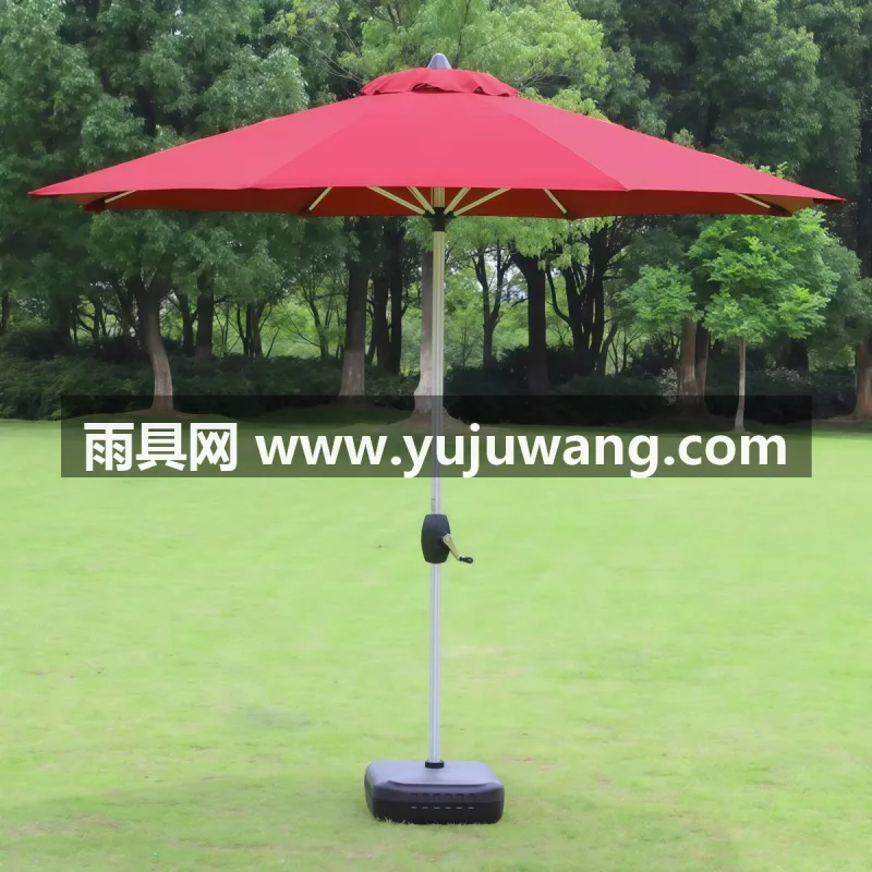 280G加厚加密防水色织布 · 航空级铝合金材质伞架 · 升级手摇式升降开关 武汉本地大型雨伞供应链服务直供，户外遮阳伞、大太阳