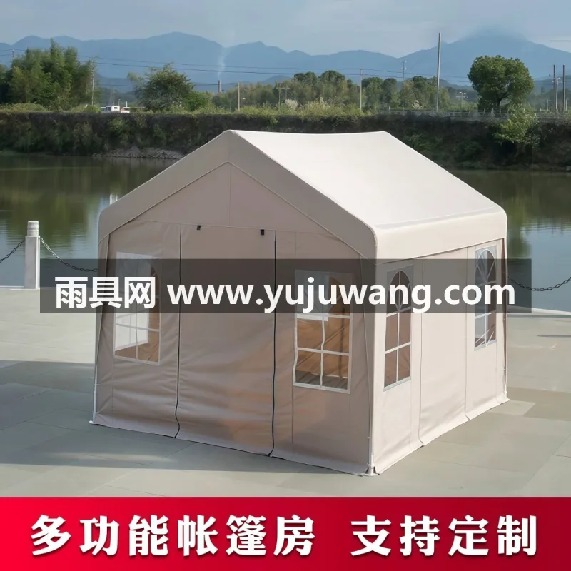 车线PU压胶层 · 可拆卸式围布 · UV50+防紫外 武汉本地大型雨具厂直供多功能户外遮阳蓬雨棚广告帐篷