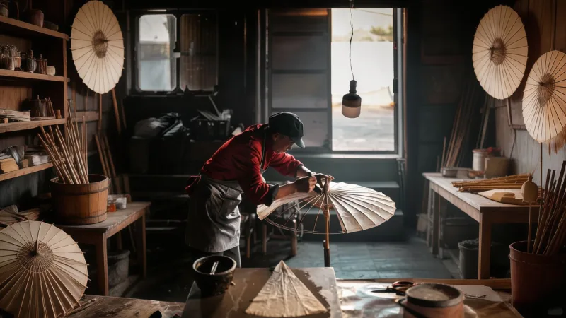 雨伞的中国起源：从皇帝华盖到现代折叠伞的千年演变