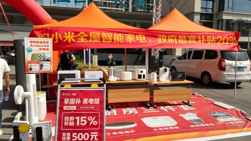 小米科技全国地推活动广告帐篷与促销广告伞定制案例项目图片
