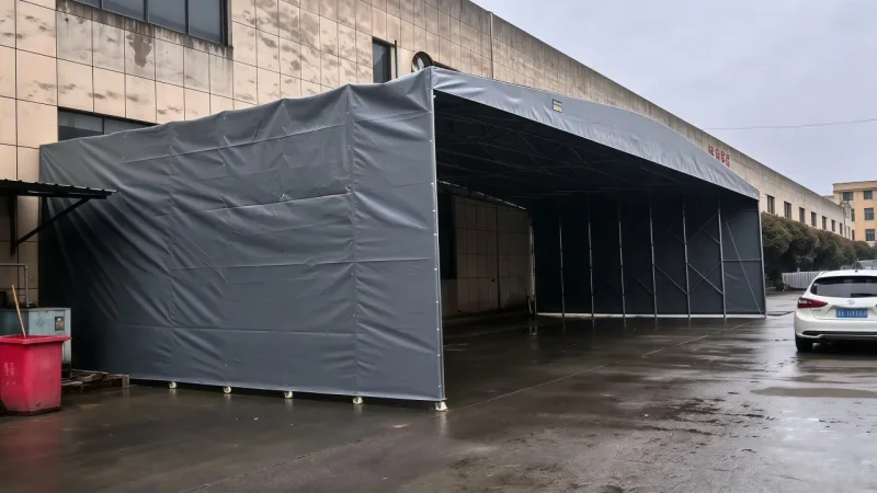 全国快递分拣中心专用防雨棚批量建成 微齐文助力物流行业雨季高效运转