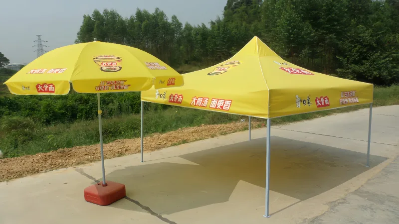 武汉雨具供应链服务商广告帐篷定制｜白象大骨面路演帐篷合作落地案例