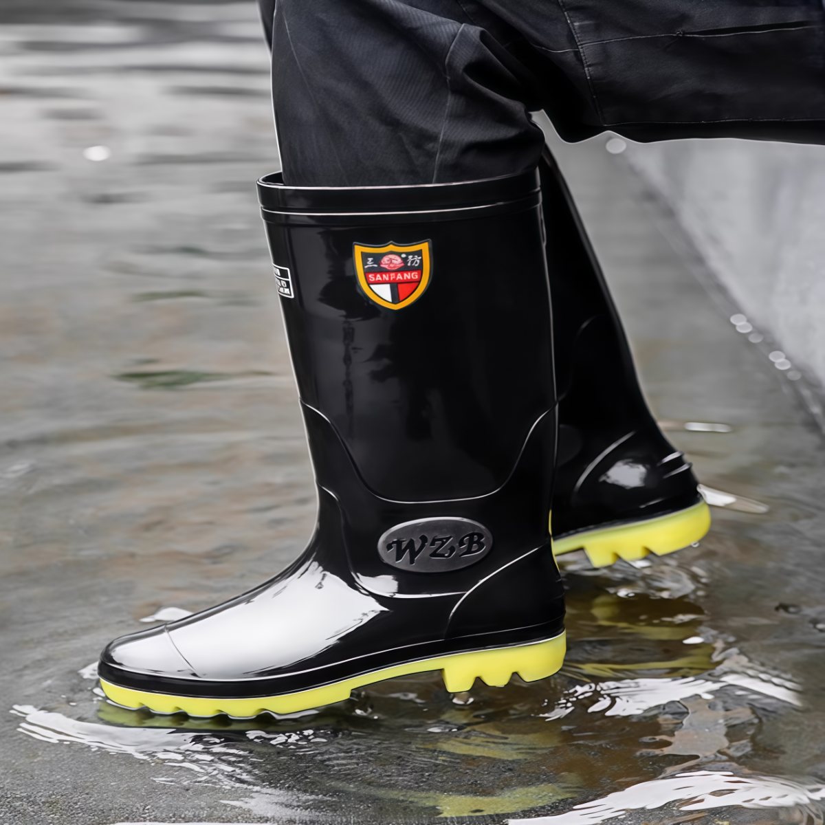 雨鞋男水鞋雨靴钓鱼男士加棉高筒中筒防滑低帮套鞋防水胶鞋水靴男
