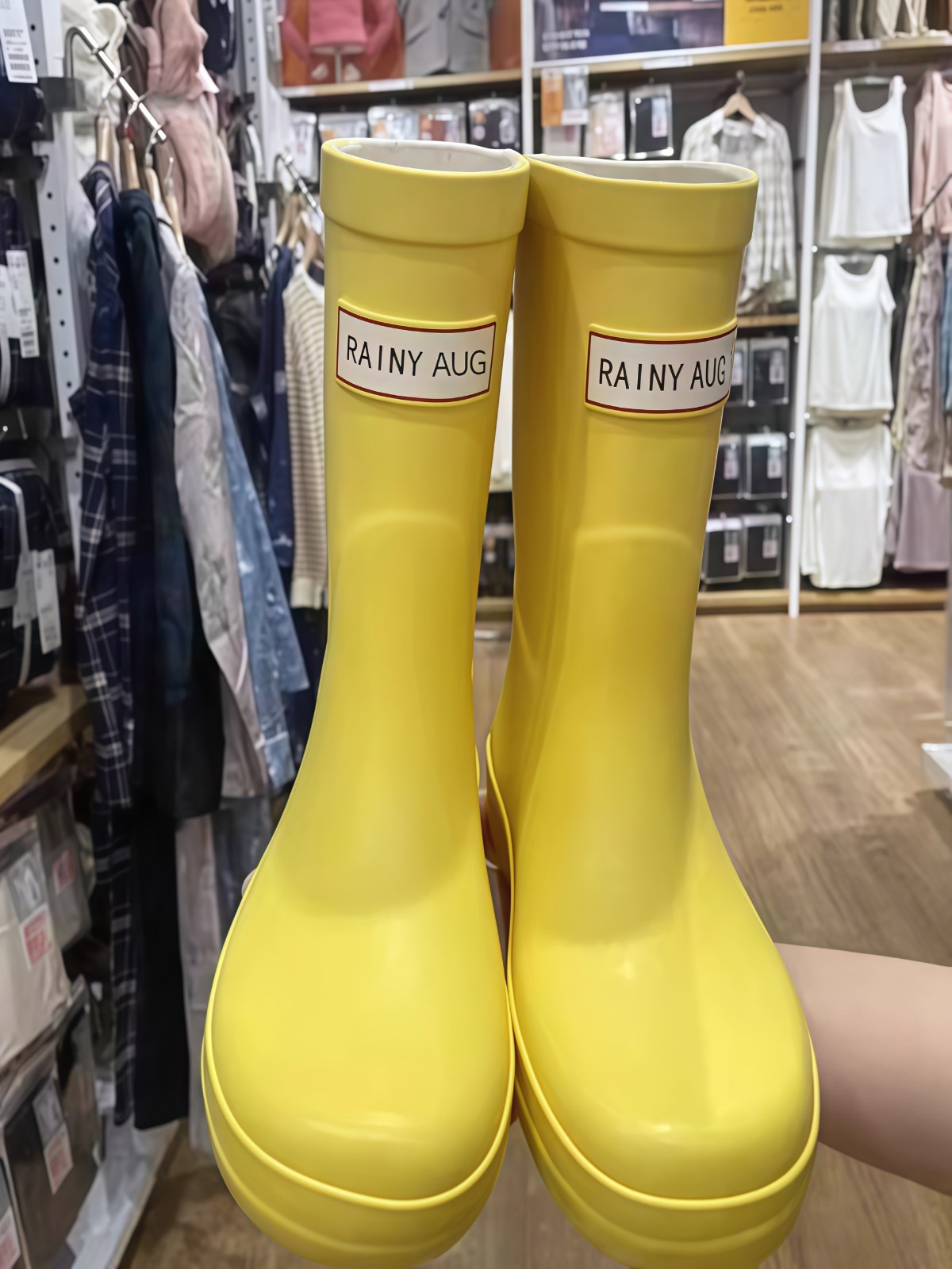 韩版亲子雨鞋女款时尚雨靴中筒防水轻便亲子水鞋新款水靴防滑胶鞋 - 详情图