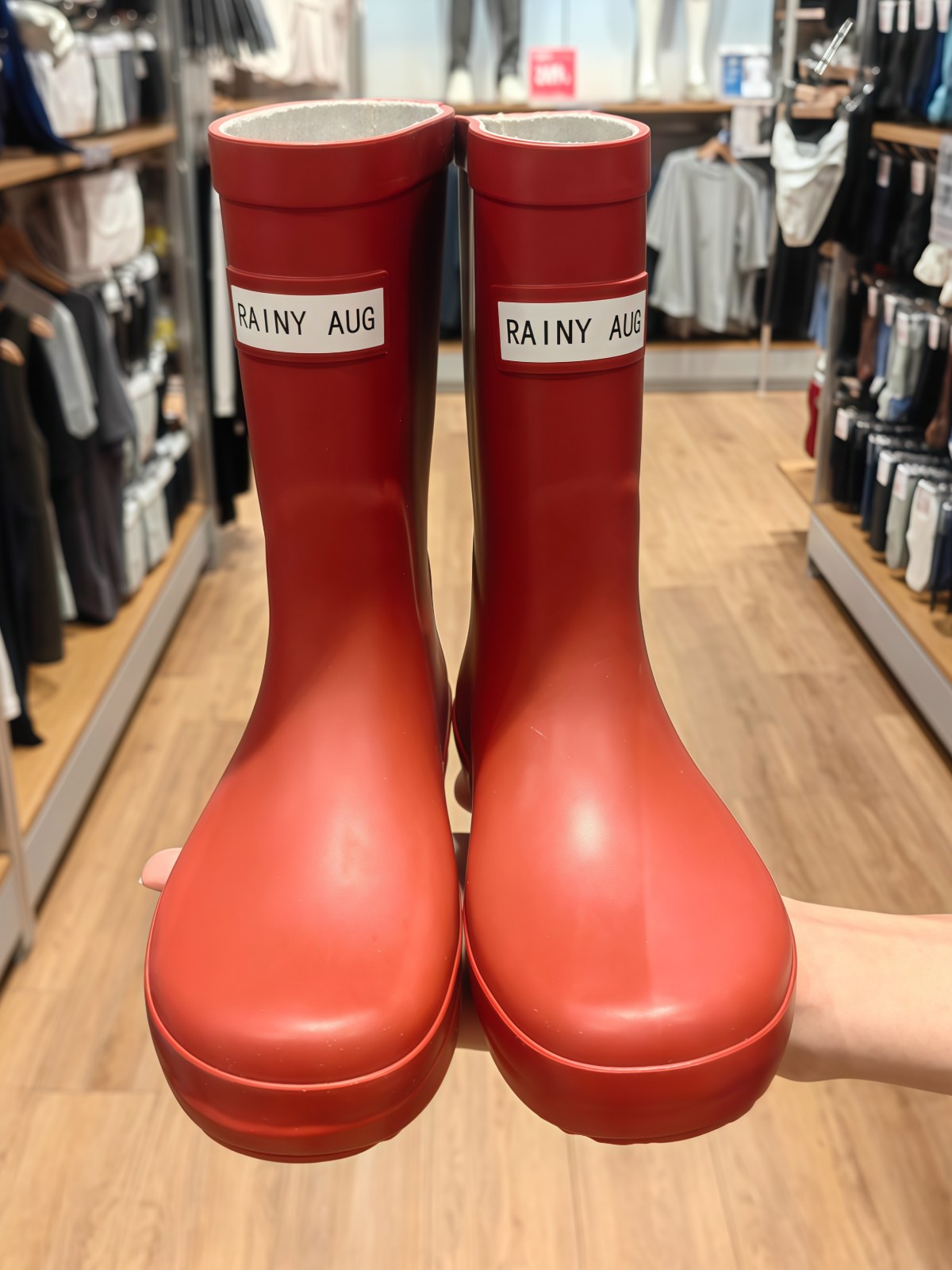 韩版亲子雨鞋女款时尚雨靴中筒防水轻便亲子水鞋新款水靴防滑胶鞋 - 详情图