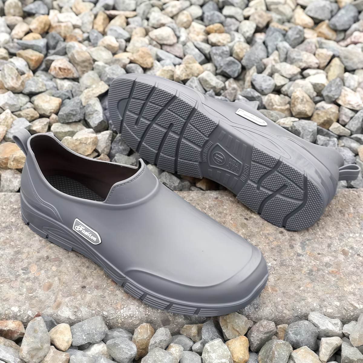 低帮水鞋男款防水2026新款外卖成人雨靴防滑工地胶鞋短筒雨鞋男士