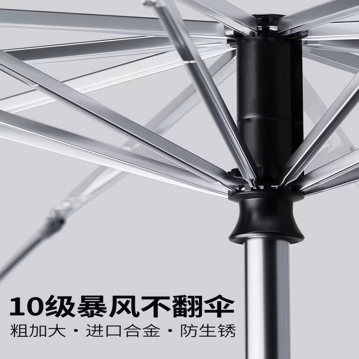 武汉雨具网·防风大暴雨伞遮太阳伞防晒加大加厚加固晴雨两用女特超大号男士款·产品图4