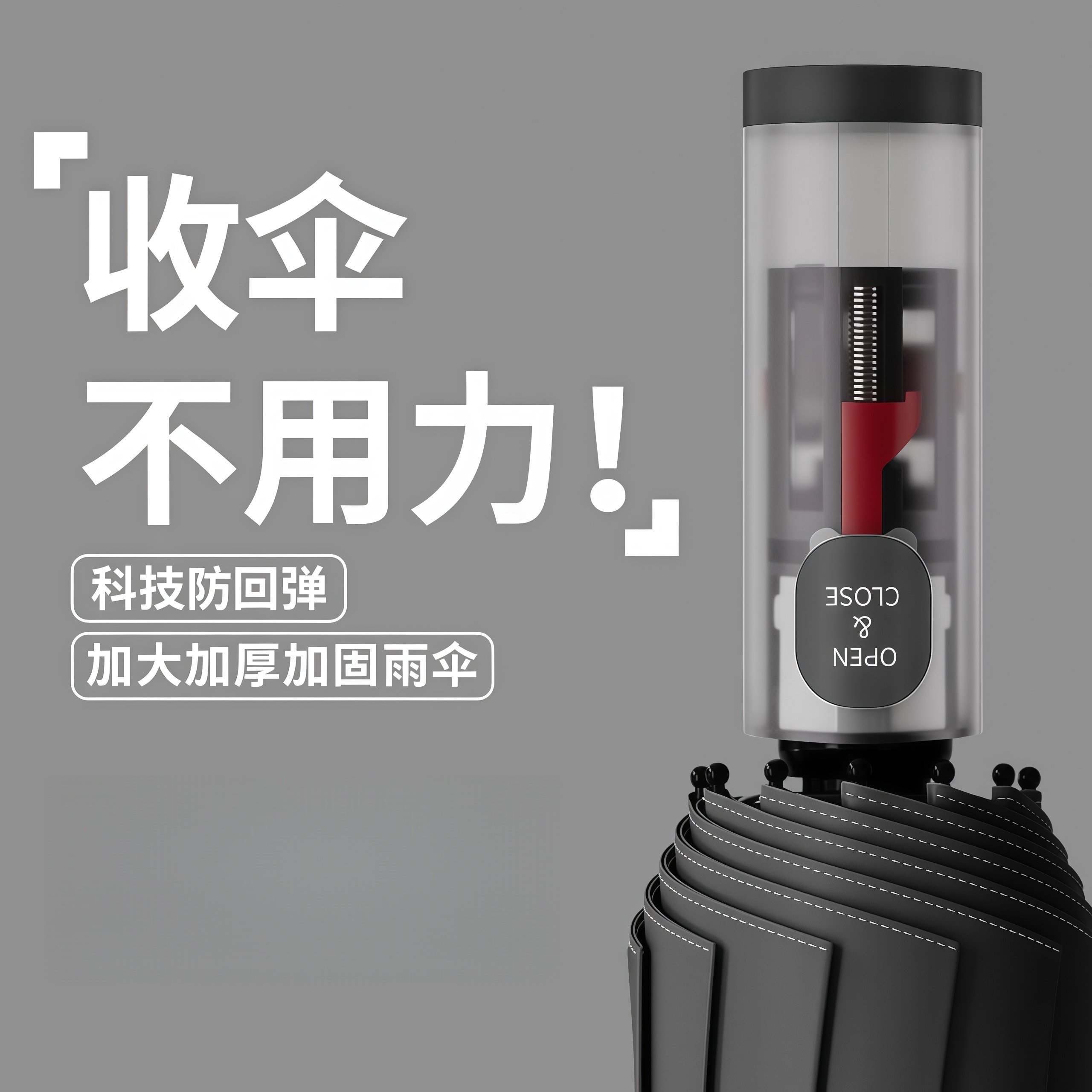 武汉雨具网·全自动雨伞男士加大加厚加固双人男生大号暴雨专用女折叠遮阳·产品图2