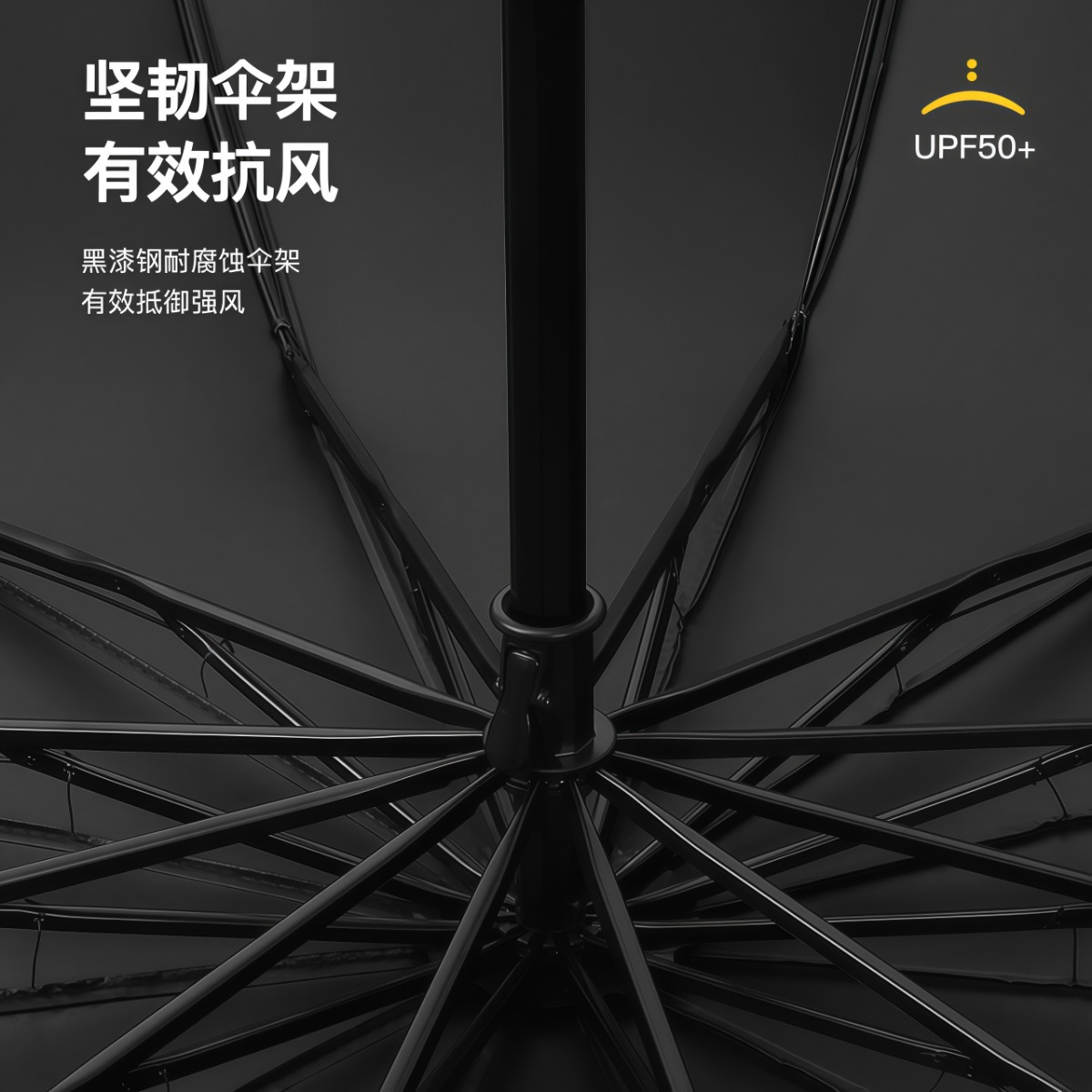 武汉雨具网·大号伞黑胶防晒防紫外线太阳伞遮阳轻小巧便携折叠晴雨伞女两用男·产品图3