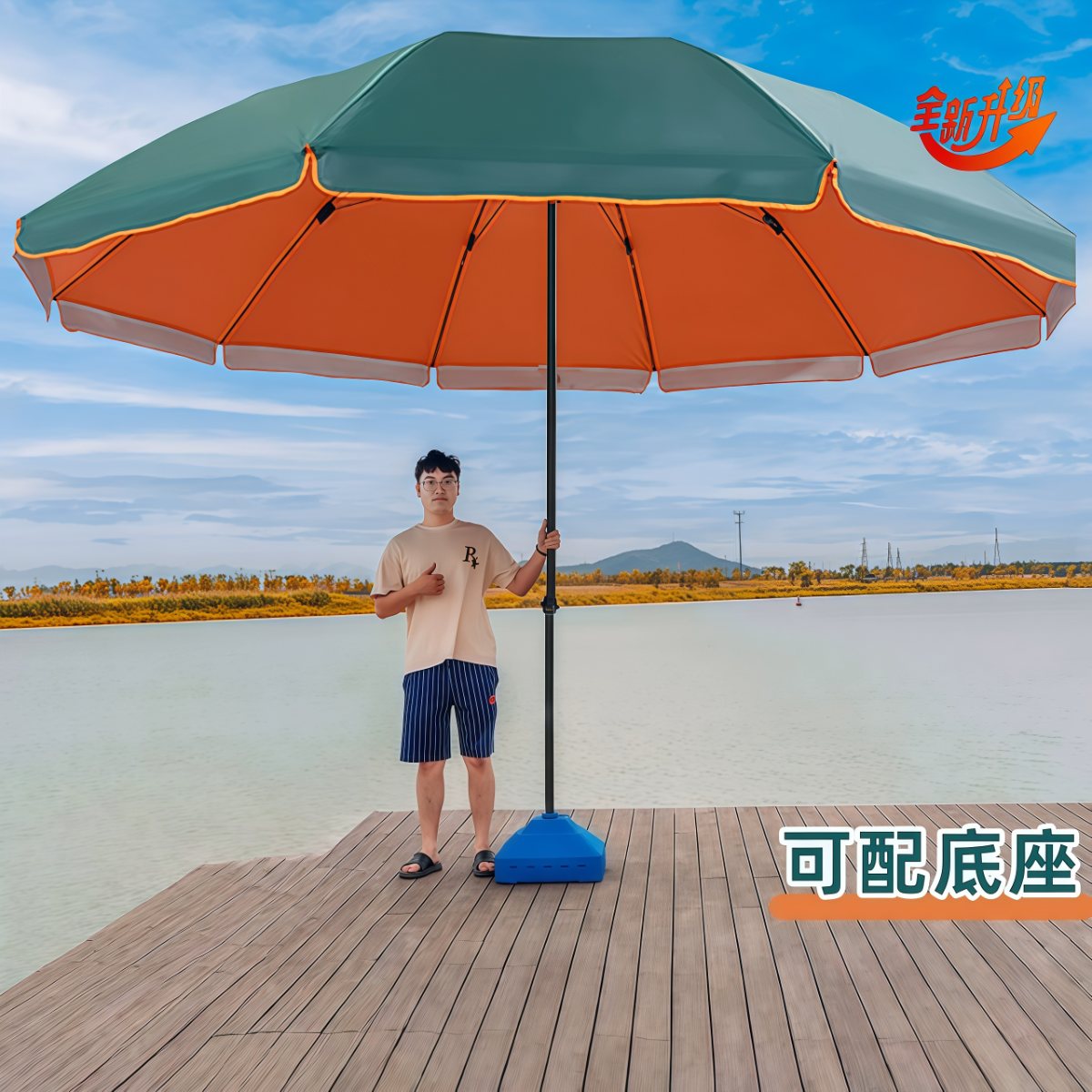 太阳伞大型户外摆摊专用雨伞遮阳伞做生意的防晒大伞庭院伞定制伞