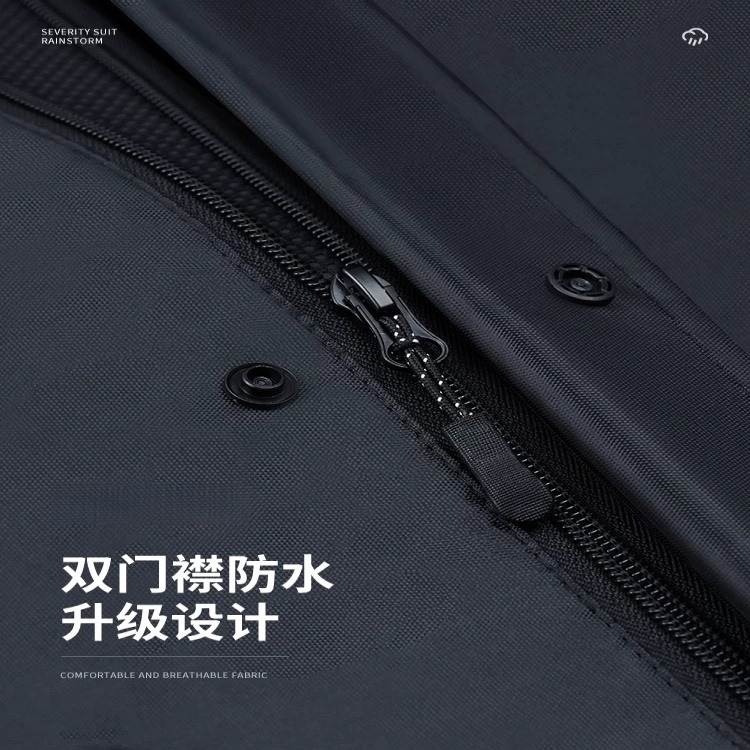 武汉雨具网·雨衣男款长款全身防暴雨连体电动摩托车套装女成人外穿一体式雨披·产品图5