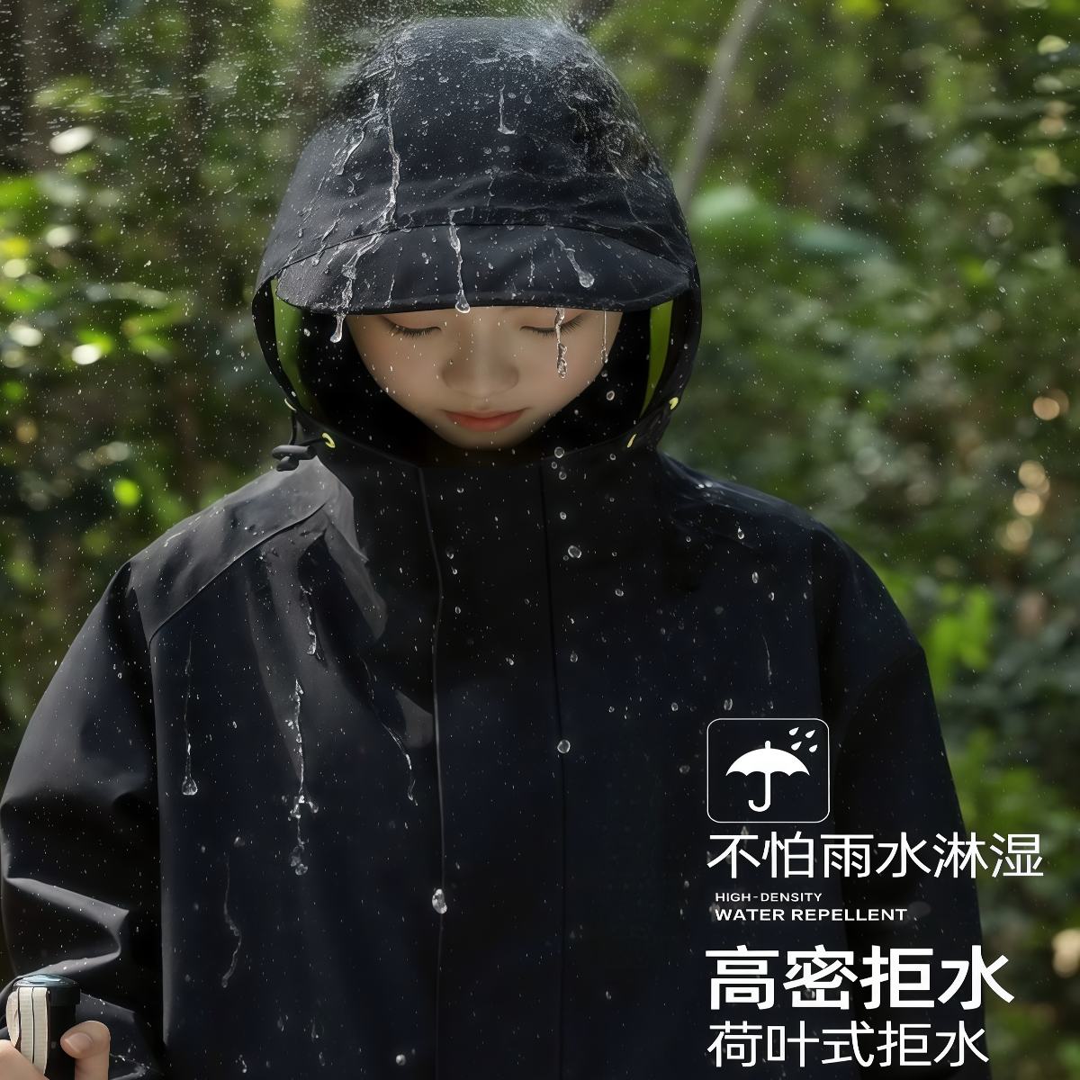 武汉雨具网·儿童雨衣长款全身防暴雨小学生上学专用成人外穿男女孩电动车·产品图2