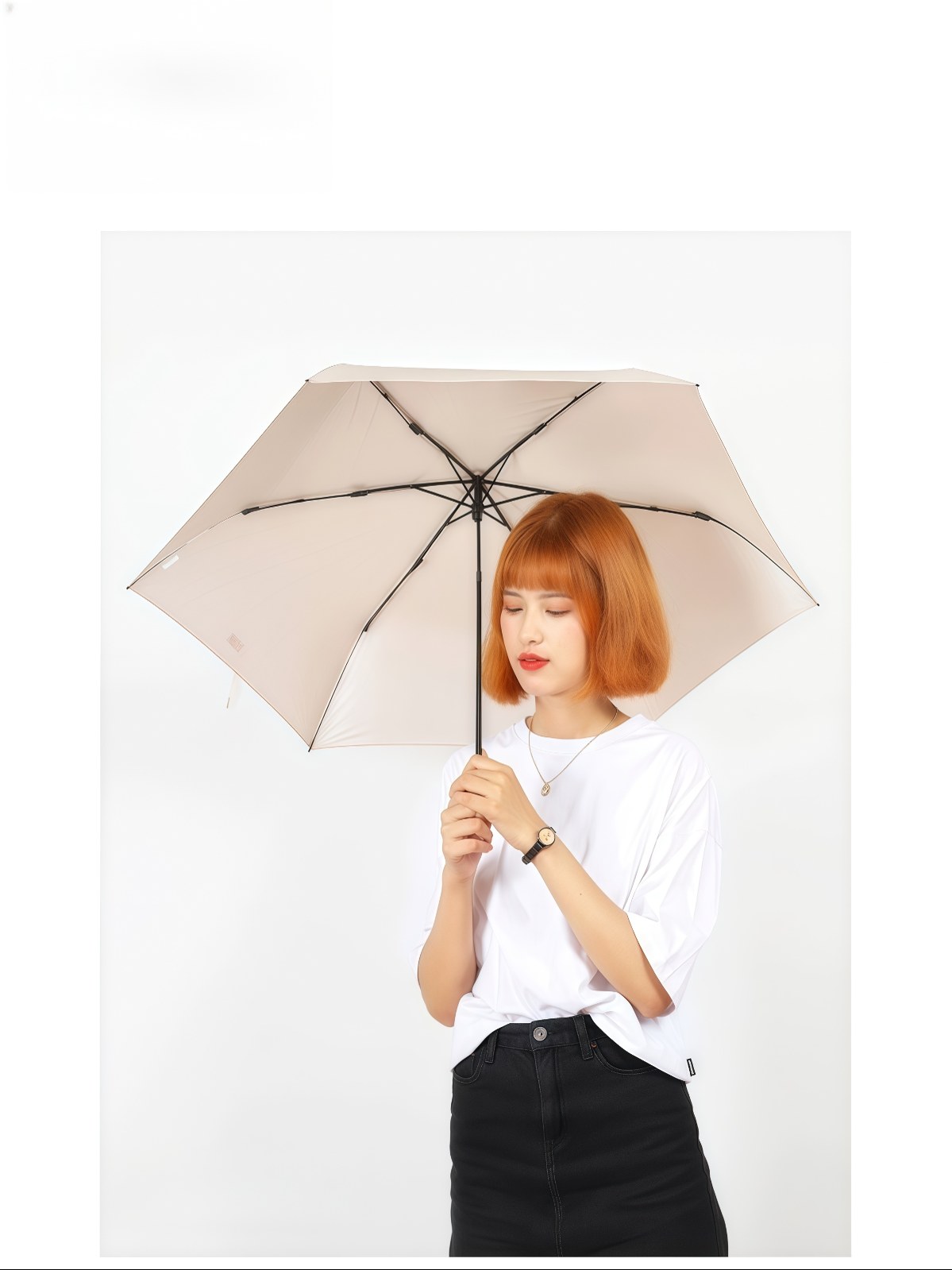 超轻碳纤维拇指伞羽毛般轻盈便携口袋伞防晒防紫外线晴雨伞武汉厂家定制批发 - 详情图