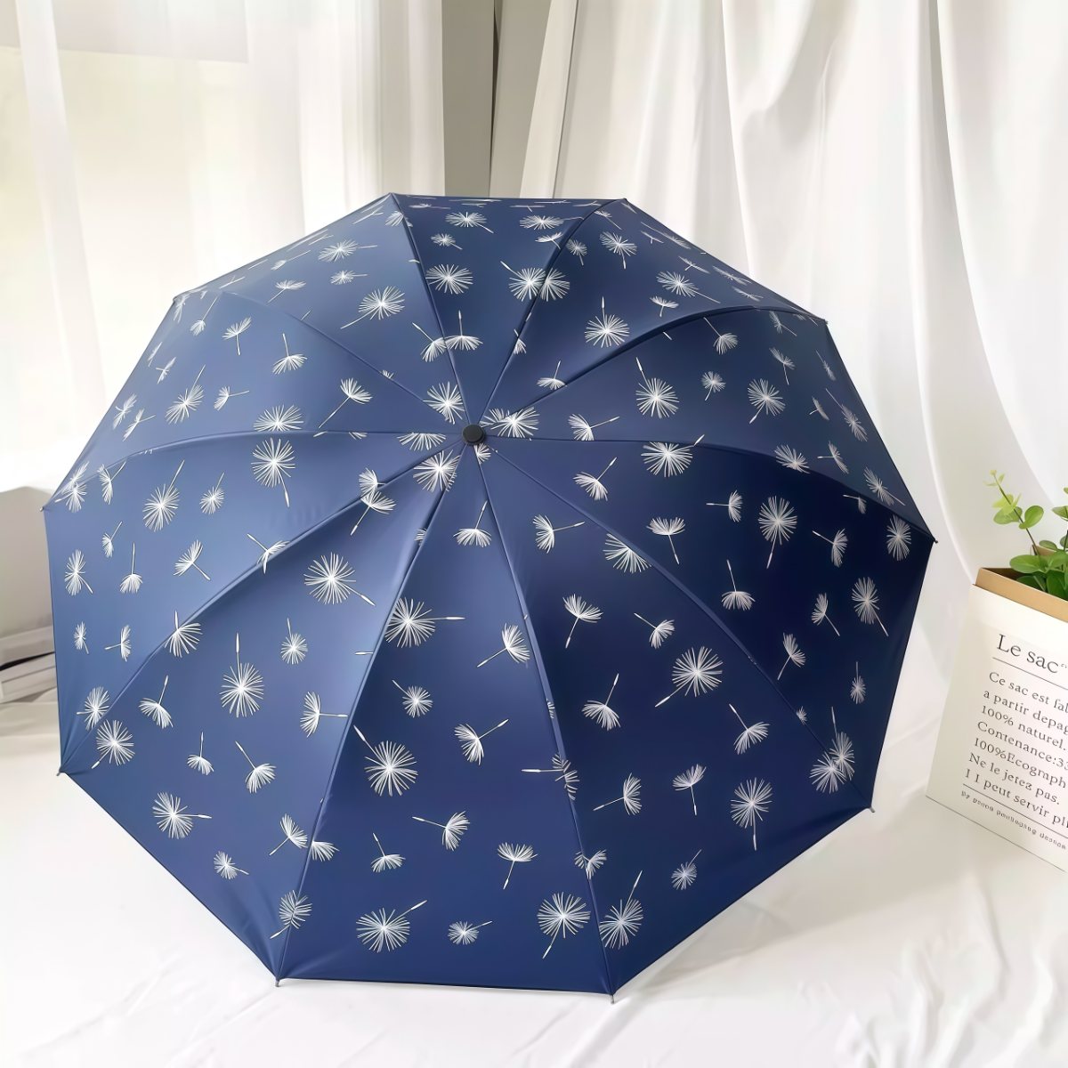 武汉雨具网·十骨大号双人雨伞小清新太阳伞黑胶防晒遮阳晴雨两用三折伞女手动·产品图5