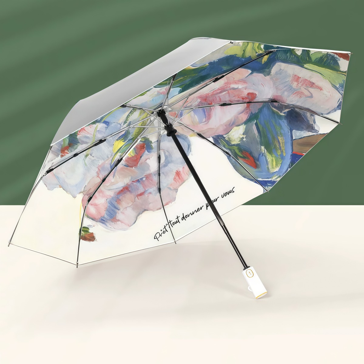 武汉雨具网·太阳伞女防晒便携双层防紫外线小巧折叠全自动晴雨两用遮阳伞·产品图2