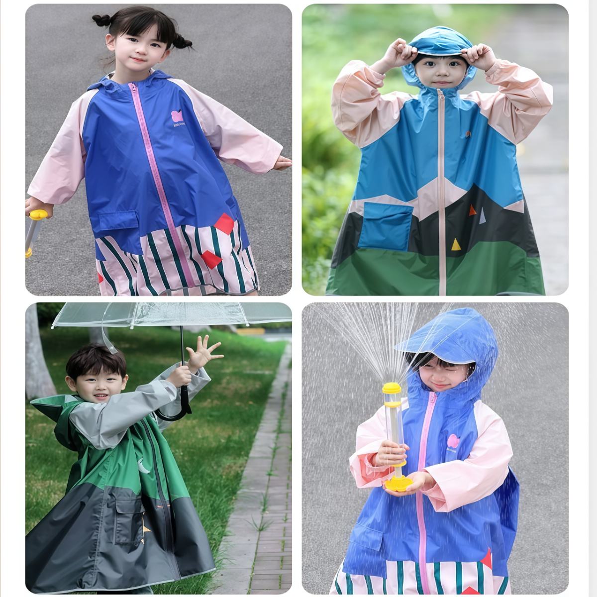 武汉雨具网·儿童雨衣男童女孩上学专用宝宝雨披小学生带书包位轻薄透气·产品图6