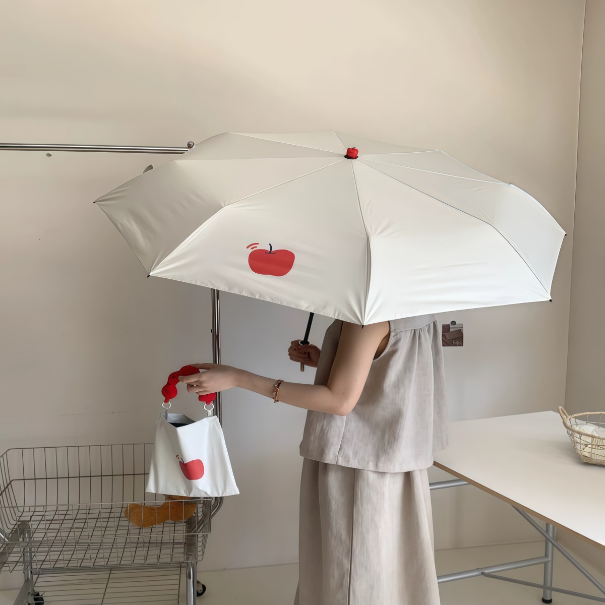 武汉雨具网·自动雨伞女高颜值晴雨两用太阳伞防晒防紫外线黑胶折叠遮阳伞学生·产品图3