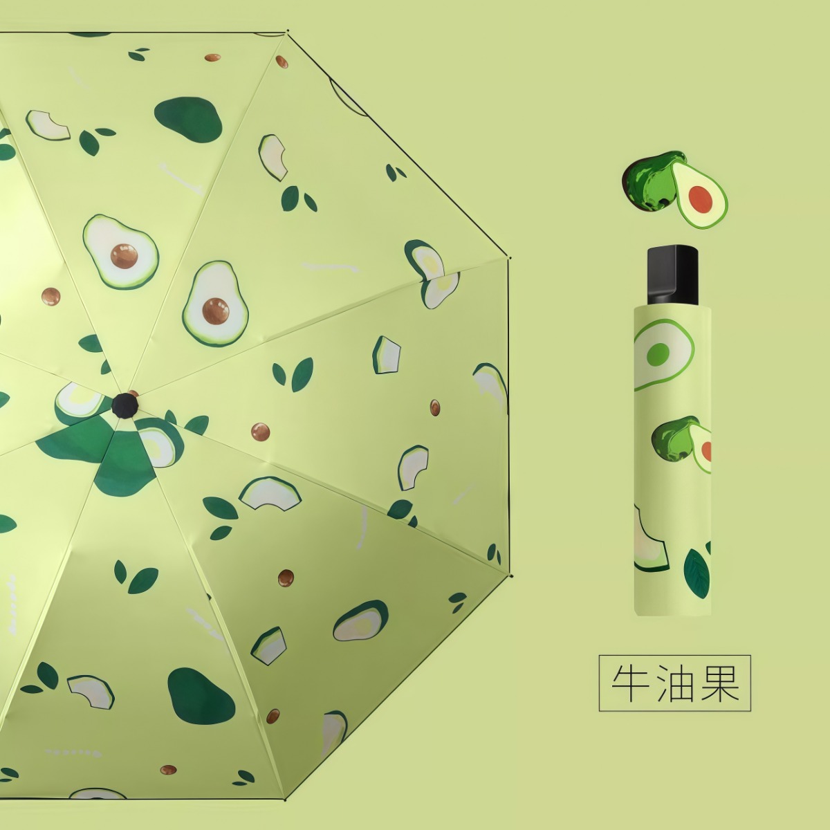 武汉雨具网·防晒黑胶晴雨两用八骨三折防紫外线遮阳太阳伞手动小巧便携轻便·产品图6