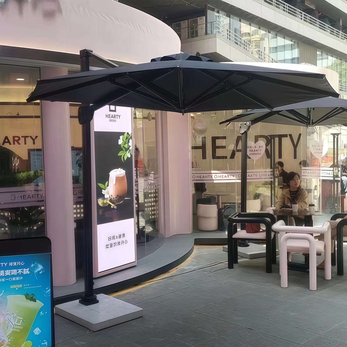 武汉雨具网·户外太阳伞摆摊伞咖啡店遮阳伞外摆伞别墅庭院伞罗马伞室外阳台伞·产品图5