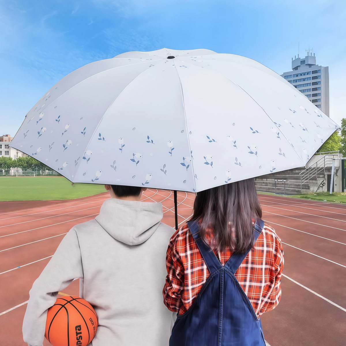 武汉雨具网·双人晴雨两用雨伞折叠加大号加厚加固遮阳防晒防紫外线太阳伞女士·产品图2