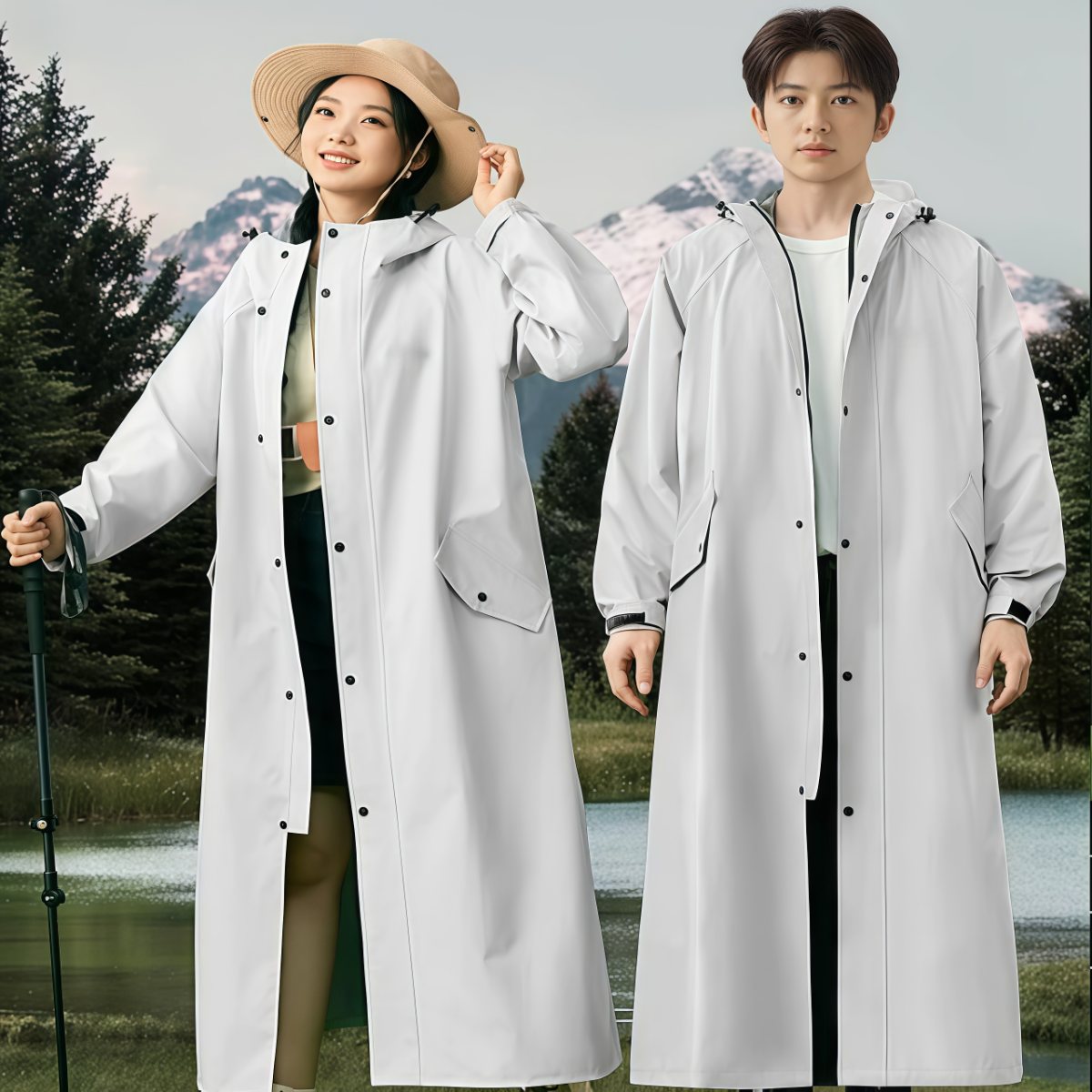 武汉雨具网·雨衣女款长款全身防暴雨男成人外穿骑行人车分离电瓶车雨披电动车·产品图6