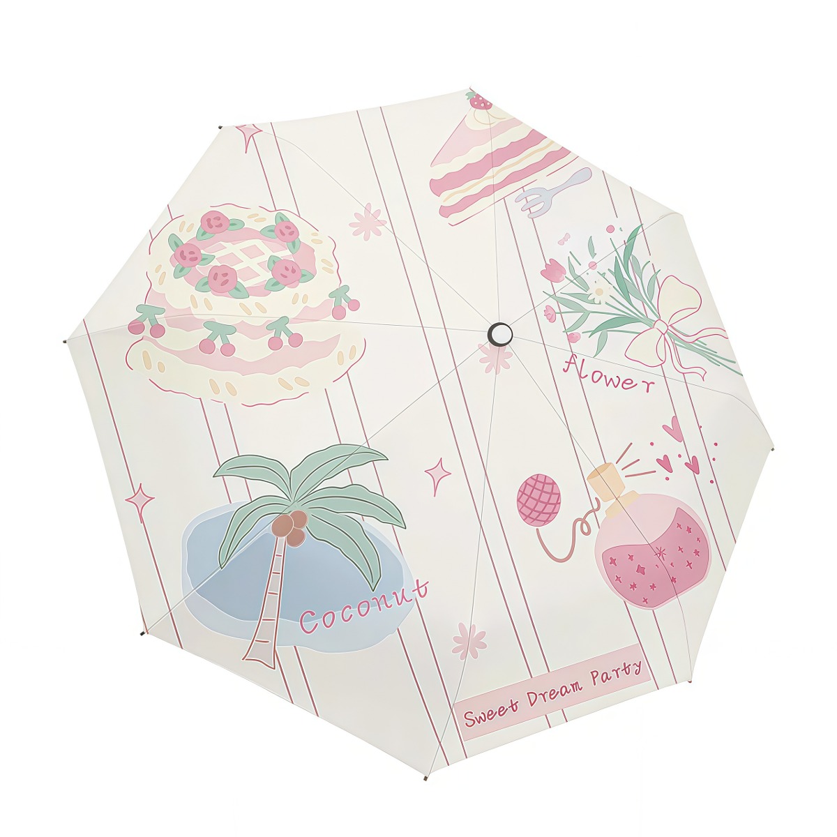 武汉雨具网·小清新太阳伞晴雨两用女自动黑胶防晒遮阳伞防紫外线高颜值折叠伞·产品图5