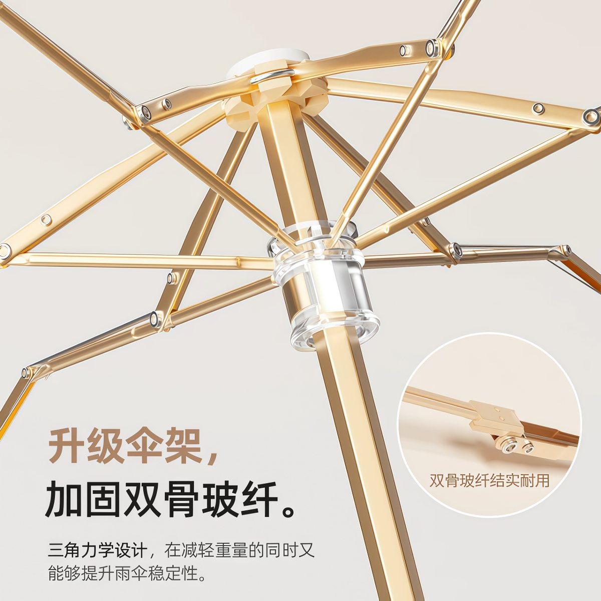 武汉雨具网·超轻便携卡片太阳伞彩胶防晒伞防紫外线女生高级感小巧口袋遮阳伞·产品图4