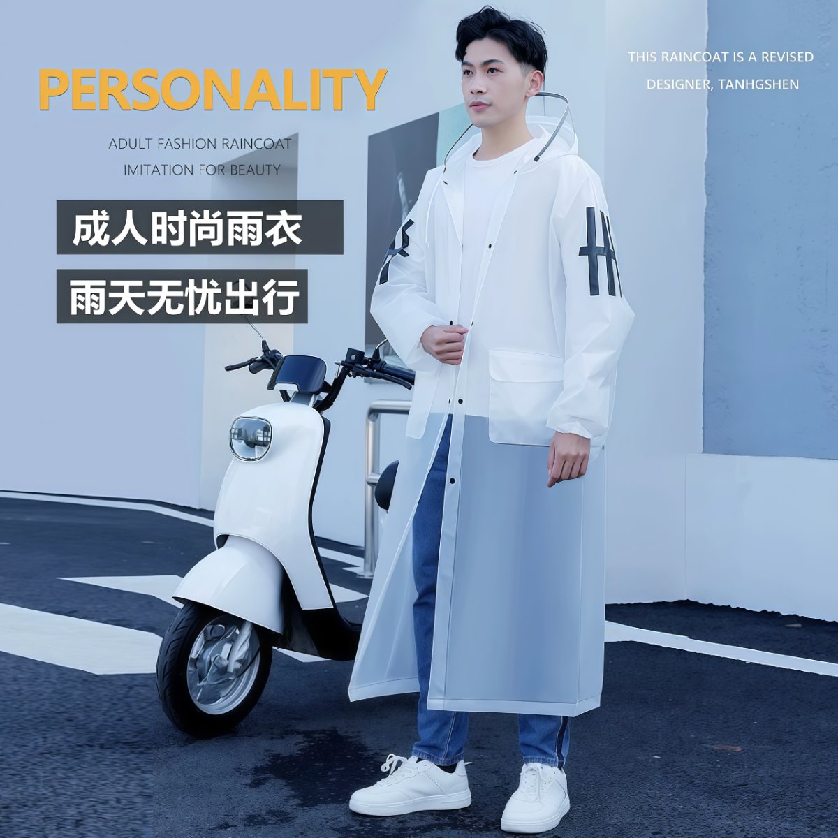 武汉雨具网·雨衣男款长款全身防暴雨连体户外电动摩托车单人女成人演唱会雨披·产品图5