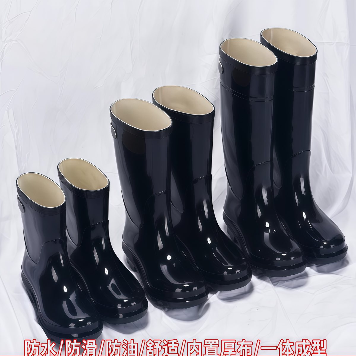 雨鞋男士耐酸雨靴防水中高筒夏季短筒套鞋胶鞋防滑耐磨水鞋男