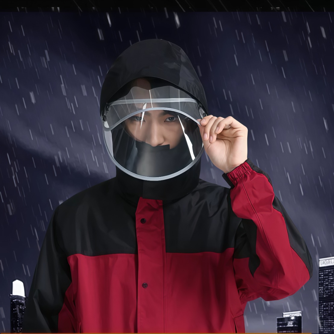 武汉雨具网·雨衣雨裤套装加厚上下分体女全身防暴雨男成人防水骑行防雨服·产品图3