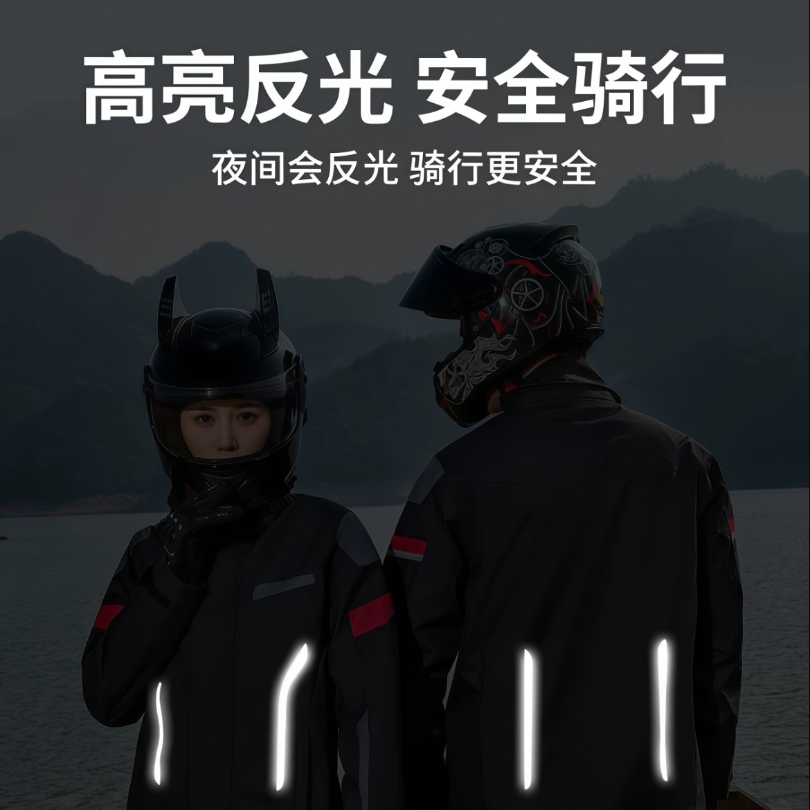 武汉雨具网·暴雨级摩托车雨衣套装男款骑行服高端分体式防水雨裤大码新款·产品图4