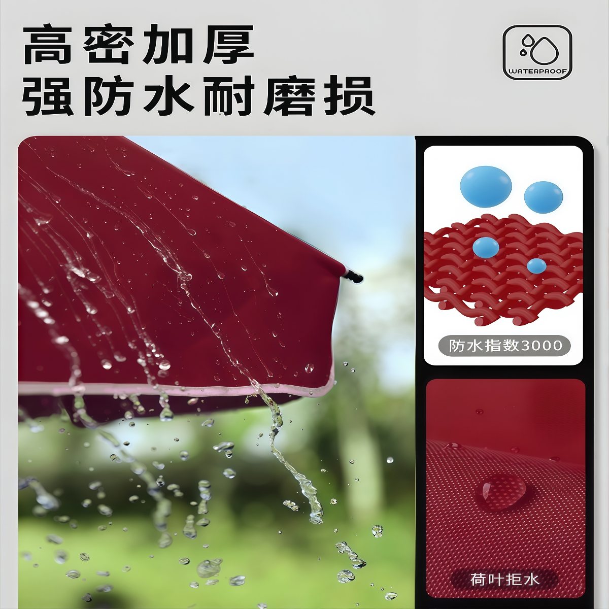 武汉雨具网·遮阳伞太阳伞大型户外摆摊专用大伞商用加厚加固防晒庭院雨伞定制·产品图5