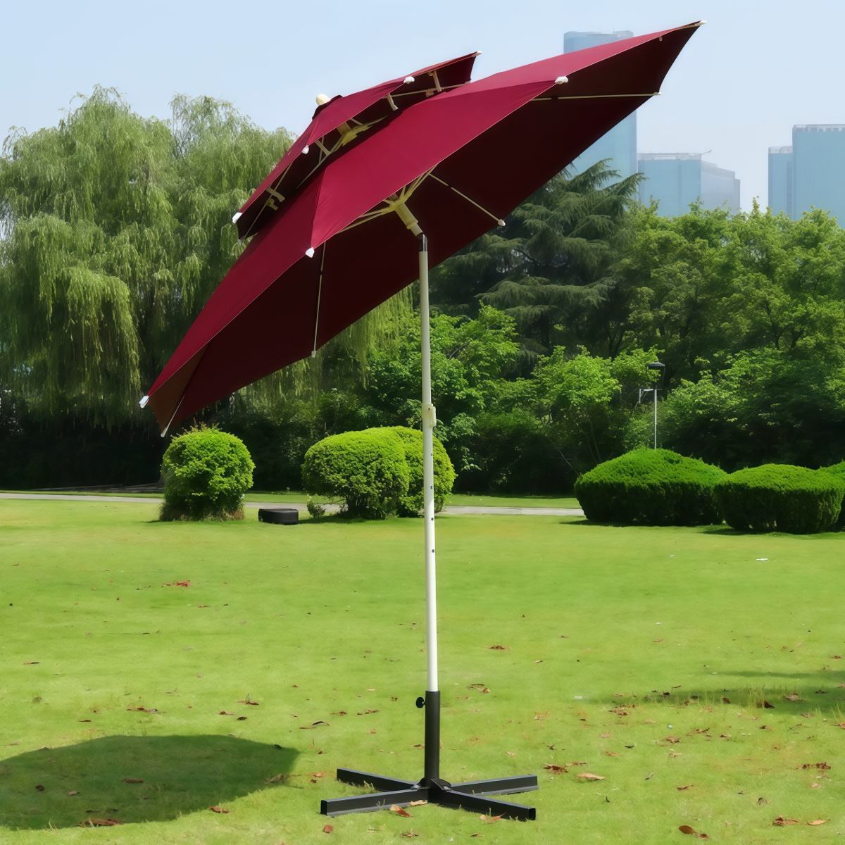 大户外遮阳伞庭院伞沙滩伞摆摊伞岗亭伞广告伞折叠手摇雨伞可倾斜