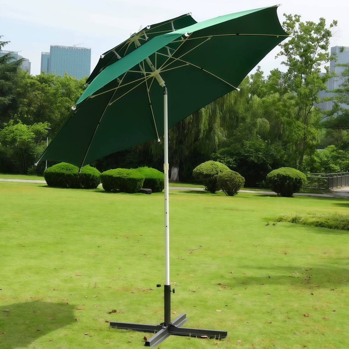 武汉雨具网·大户外遮阳伞庭院伞沙滩伞摆摊伞岗亭伞广告伞折叠手摇雨伞可倾斜·产品图4