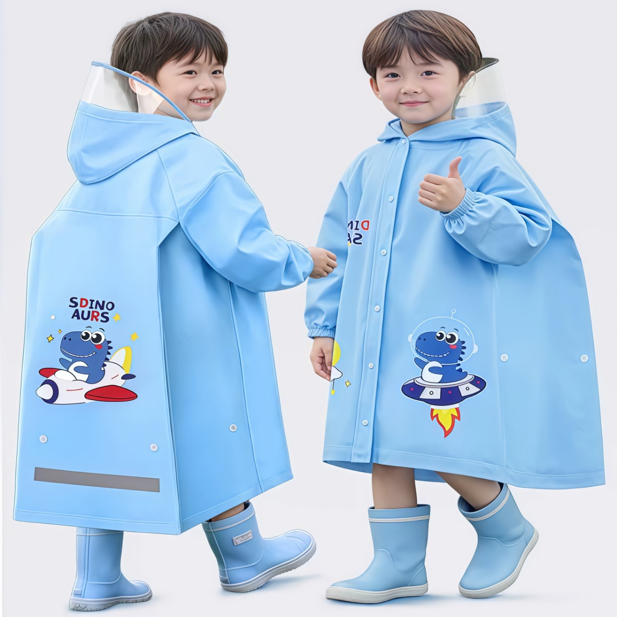 武汉雨具网·儿童雨衣男童幼儿园上小学生专用防暴雨2026新款超大开放式书包位·产品图6