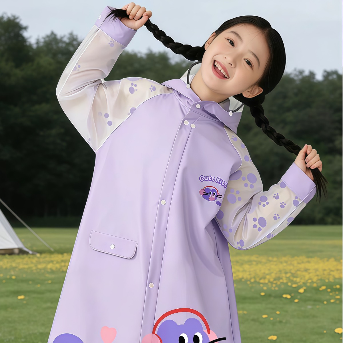 武汉雨具网·儿童雨衣男孩女孩幼儿园小学生上学专用防暴雨2026新款男女童雨披·产品图5