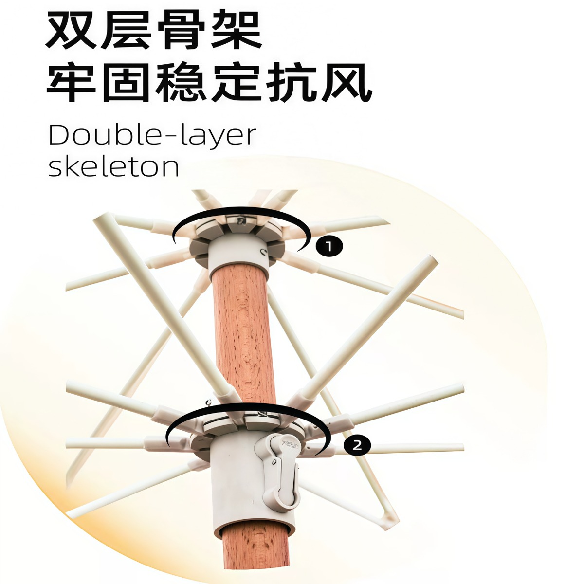 武汉雨具网·户外遮阳伞太阳伞沙滩庭院伞防晒大号雨伞别墅花园法式流苏伞·产品图3