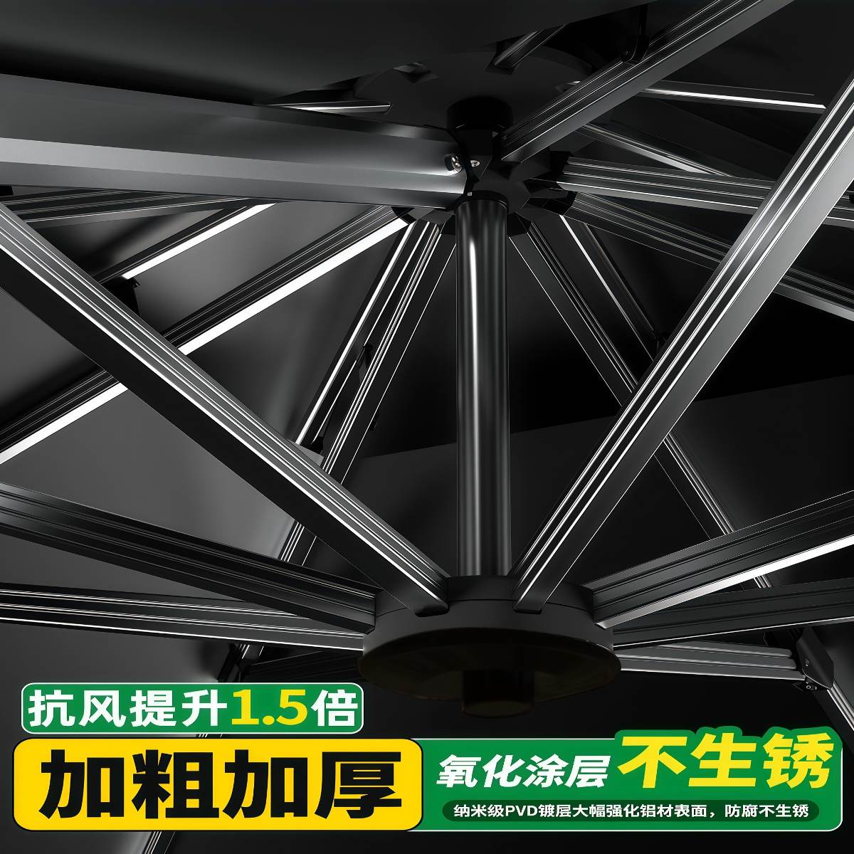 武汉雨具网·户外遮阳伞庭院伞太阳伞室外罗马伞别墅花园天台院子高档露台酒店·产品图2