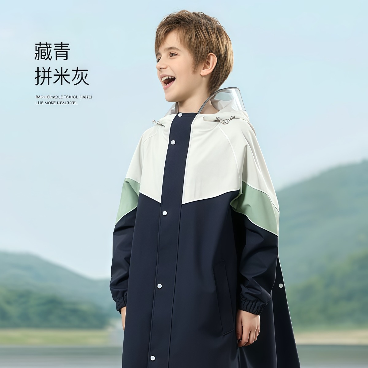 武汉雨具网·儿童雨衣小学生专用防暴雨2025新款男童女上学中大童男孩加厚·产品图5