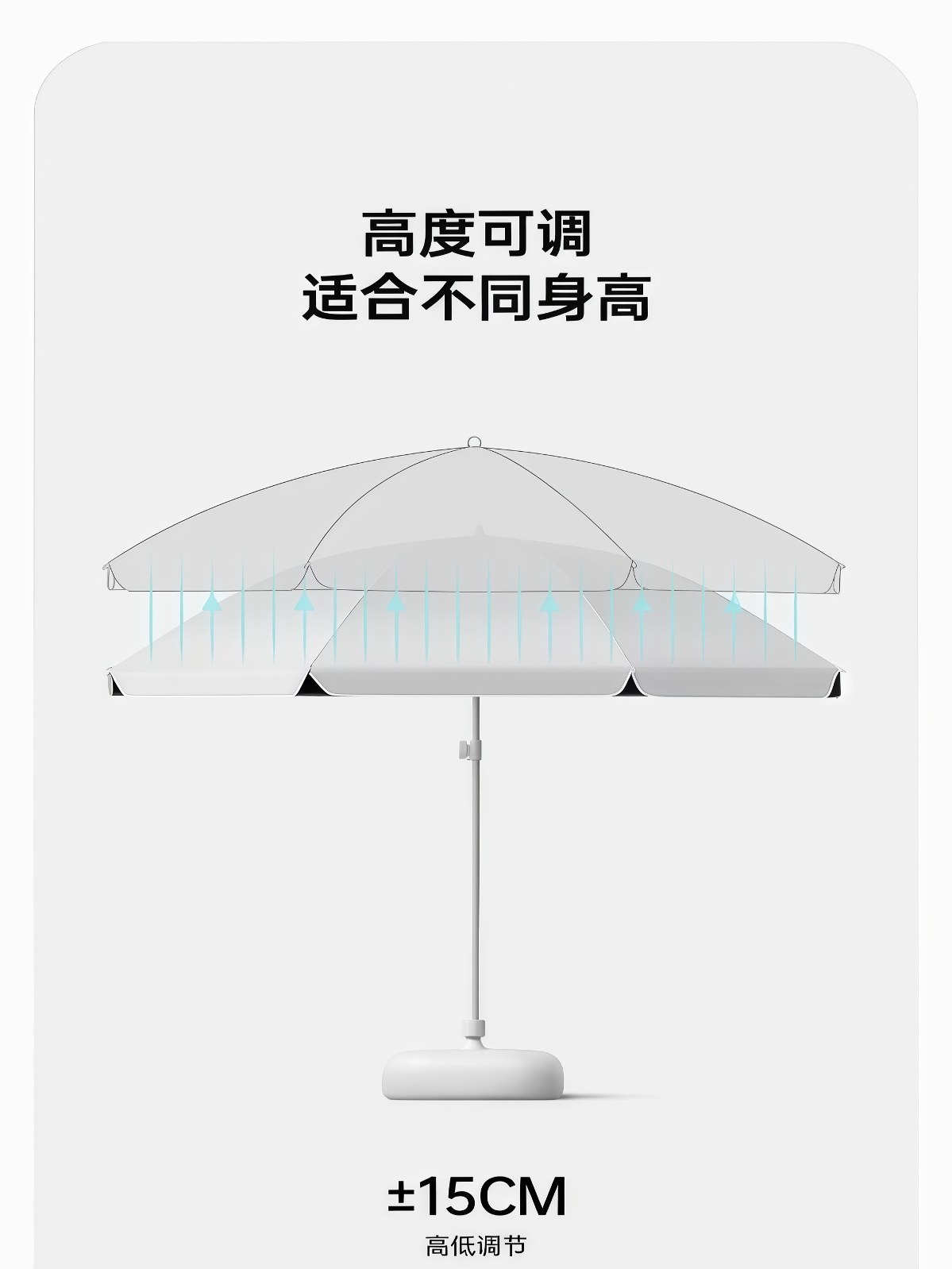 双层太阳伞户外摆摊专用大伞遮阳伞大型庭院沙滩广告雨伞定制印刷 - 详情图
