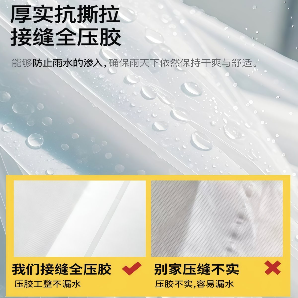 武汉雨具网·雨衣长款全身防暴雨一次性成人加厚外穿登山旅行单人雨披户外便携·产品图4