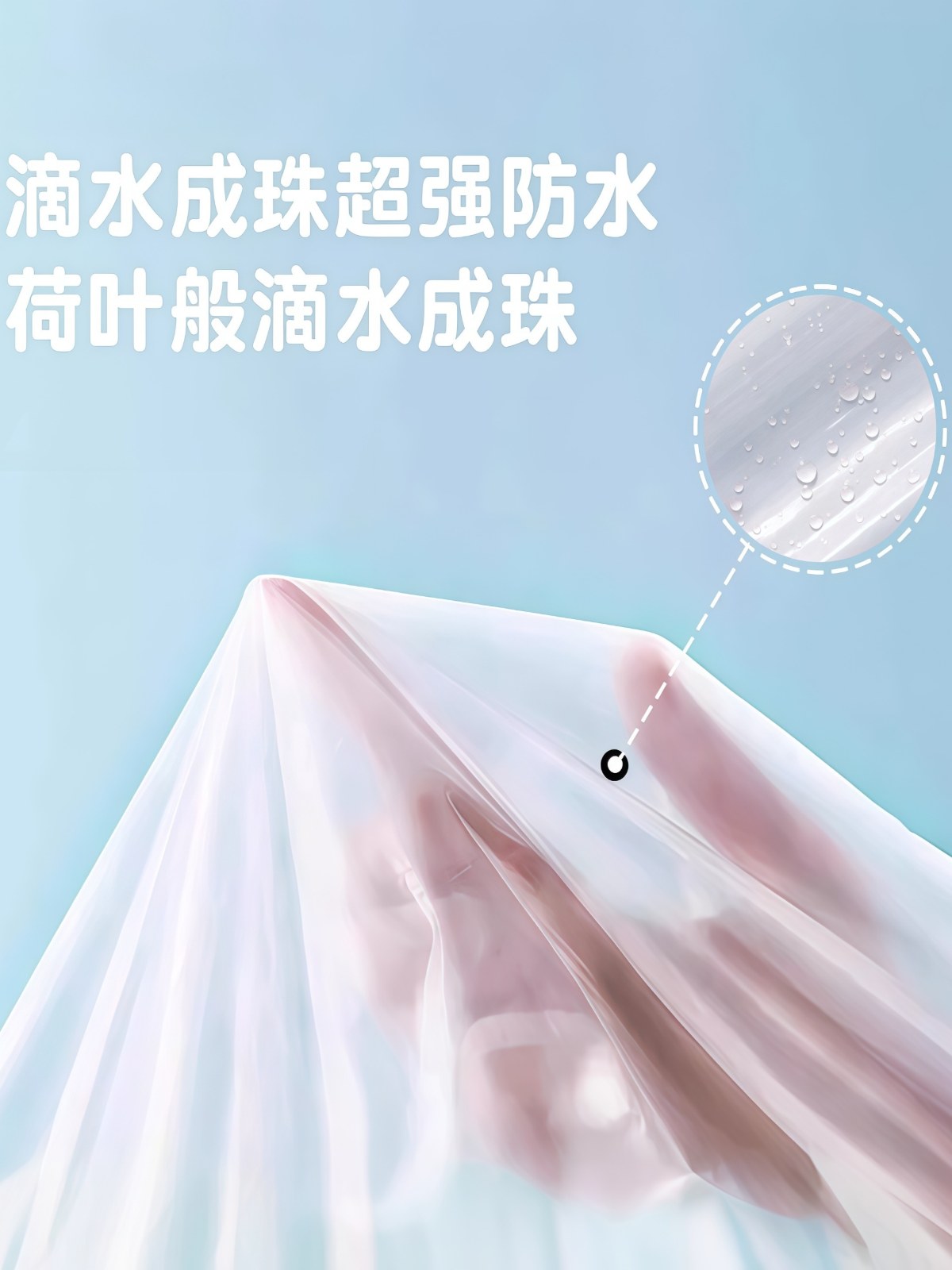 一次性成人儿童雨衣卡片便携加厚户外单人全身防暴雨透明长款雨披 - 详情图