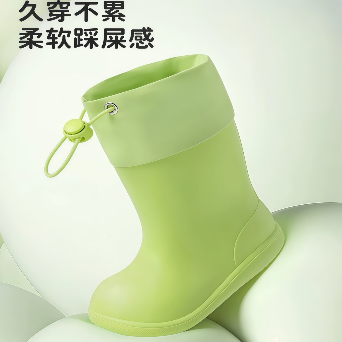 武汉雨具网·童雨鞋男童女童宝宝雨靴小男孩女孩幼儿园上学防滑防水轻便水鞋·产品图2