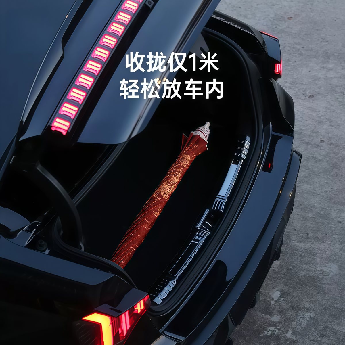 武汉雨具网·中国风龙凤吉祥太阳伞户外遮阳伞花园庭院大雨伞商用·产品图4