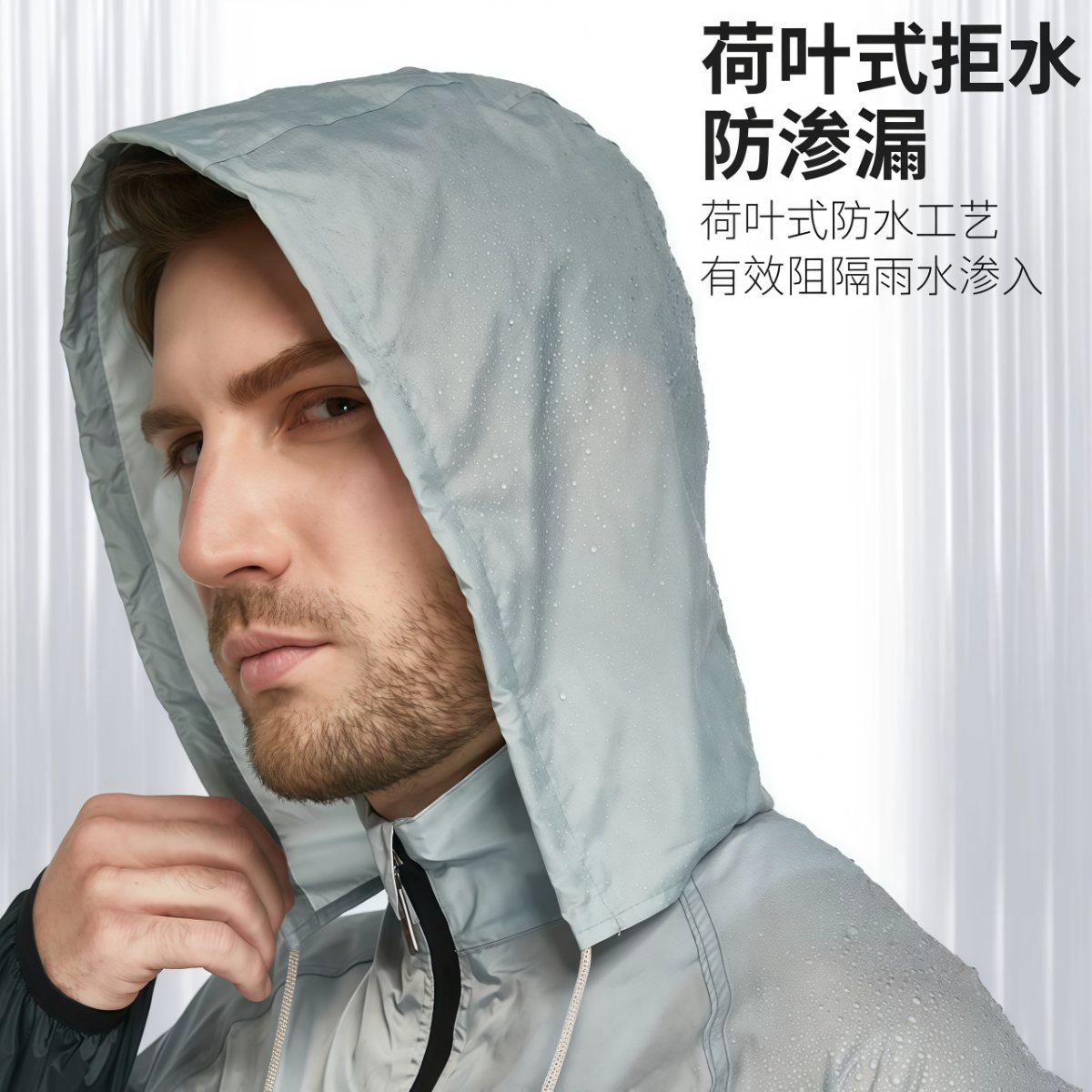 武汉雨具网·摩托车骑行雨衣雨裤套装轻薄分体式男女机车防雨防水服防暴雨·产品图3