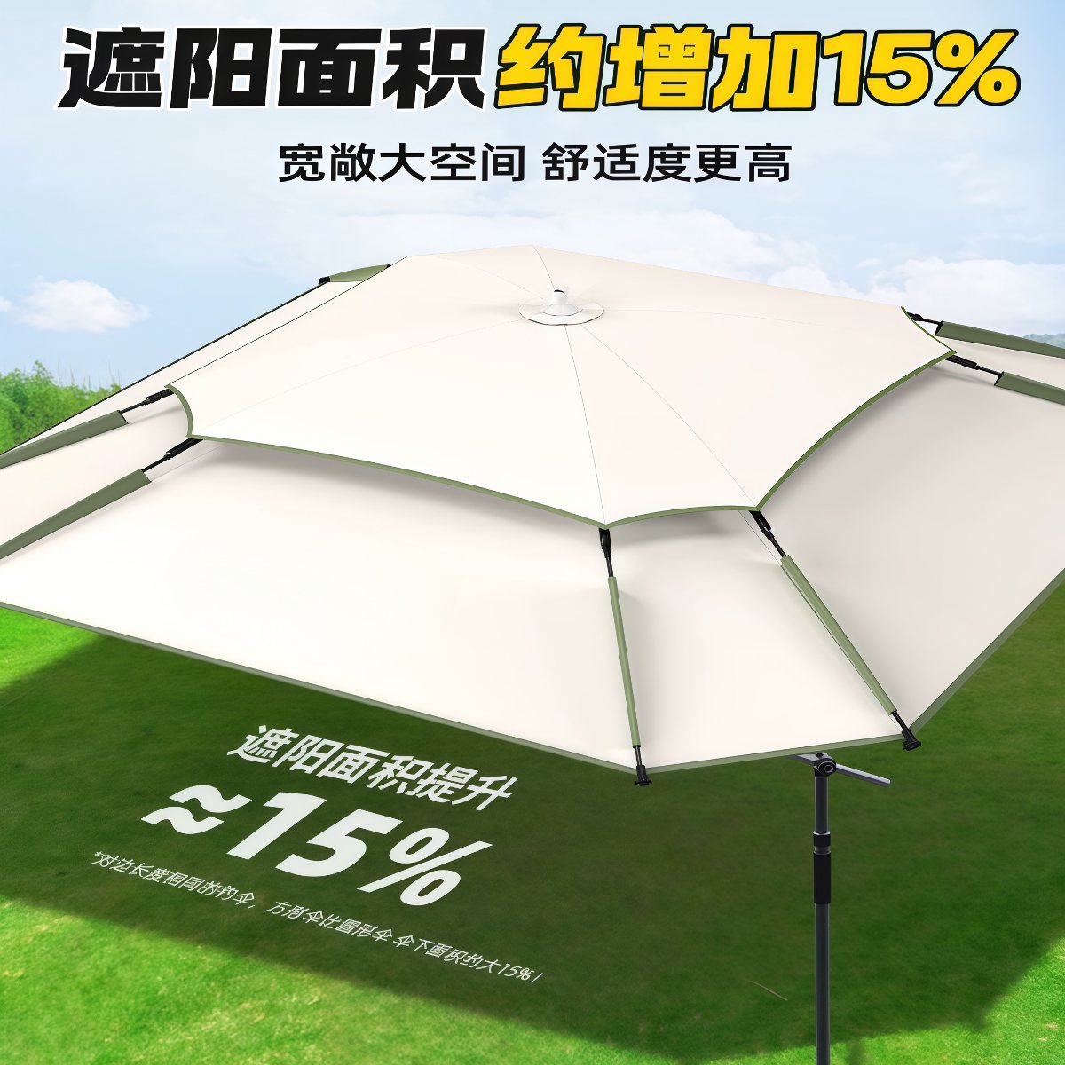 武汉雨具网·钓鱼伞大伞户外摆摊太阳伞大号雨伞地摊广告伞庭院伞露营伞·产品图3