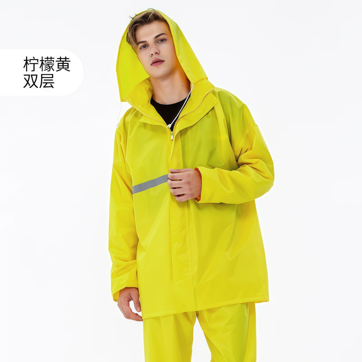 武汉雨具网·雨衣成人分体式男女全身防雨水外卖雨裤骑行外卖电动车雨衣·产品图6
