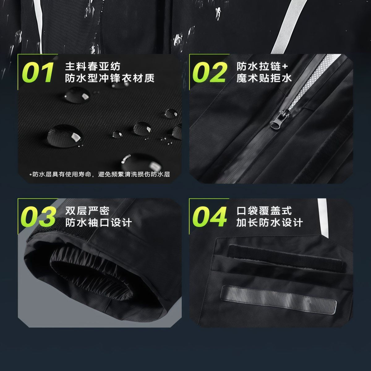 武汉雨具网·摩托车骑行雨衣雨裤鞋套骑手摩旅男款防雨暴雨级夏季分体女·产品图6